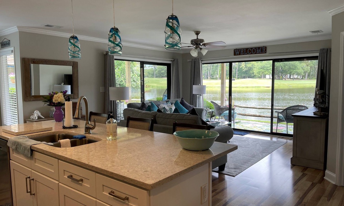Sea Trail Condo | Awesome Lake Views highlight coastal wildlife at this comfortable Retreat!