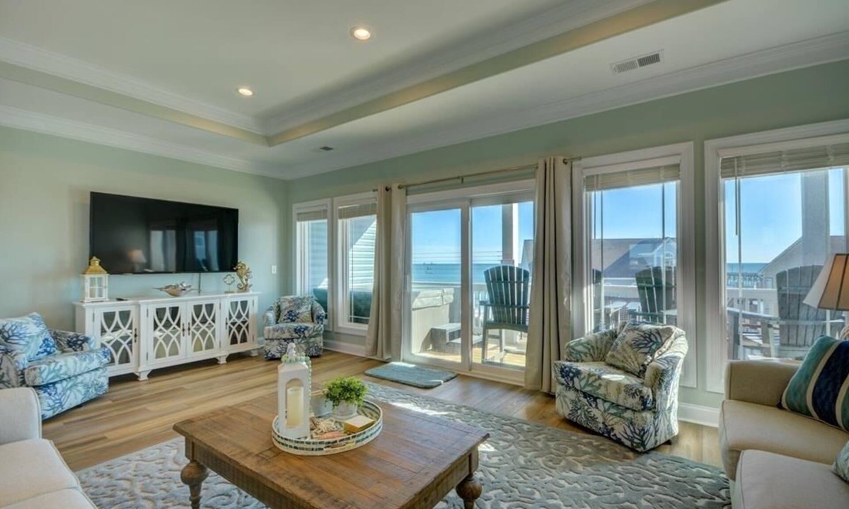 North Topsail Beach House | Flamingo Villa - Oceanfront B Luxury Home, Hot Tub, 6 bed 4.5 bath