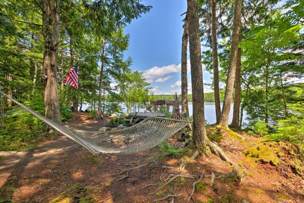 Great Pond House | Hot Tub, Dock, View! Waterfront Great Pond Cottage