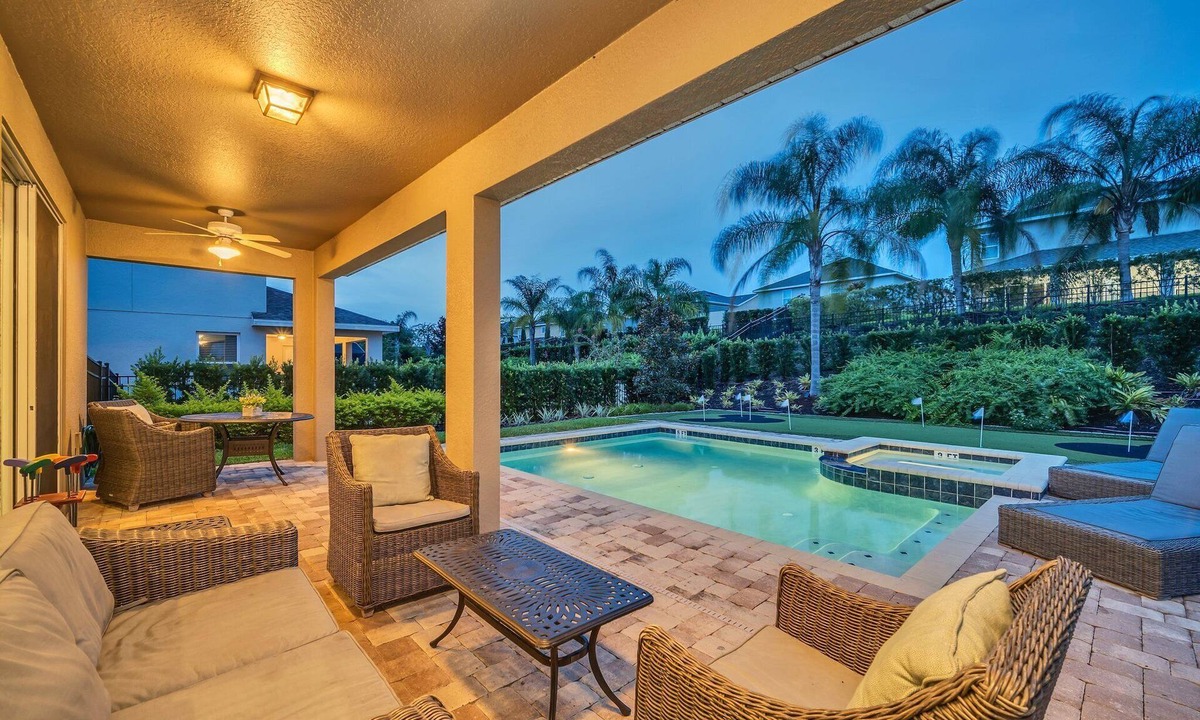 Bay Lake House | Modern 6BR Villa/Games Room/Private Pool & Spa/10 Min to Disney