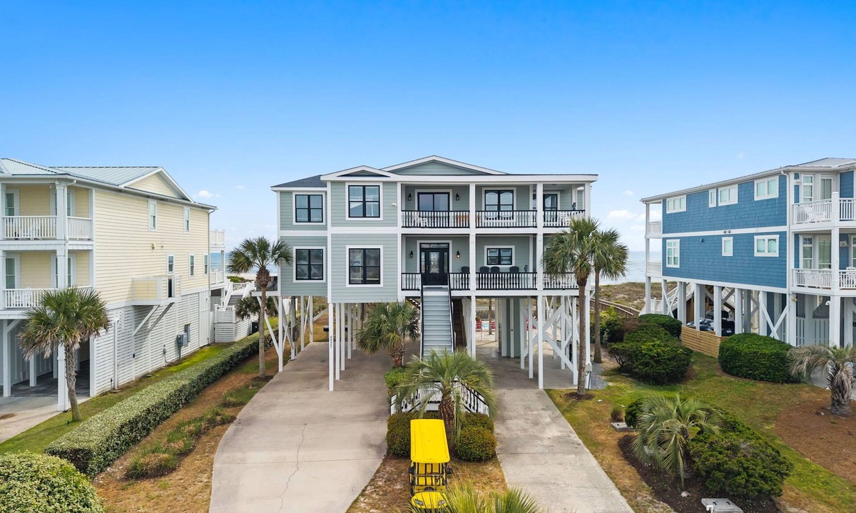 Oak Island House | Oceanfront West Point in Oak Island: 12 bedrooms, sleeps 30, with luxury amenities.