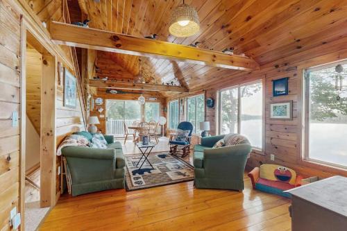 Otis House | Peaceful Lakefront Escape with Outdoor Dining, Beach Access, Deck & Firepit