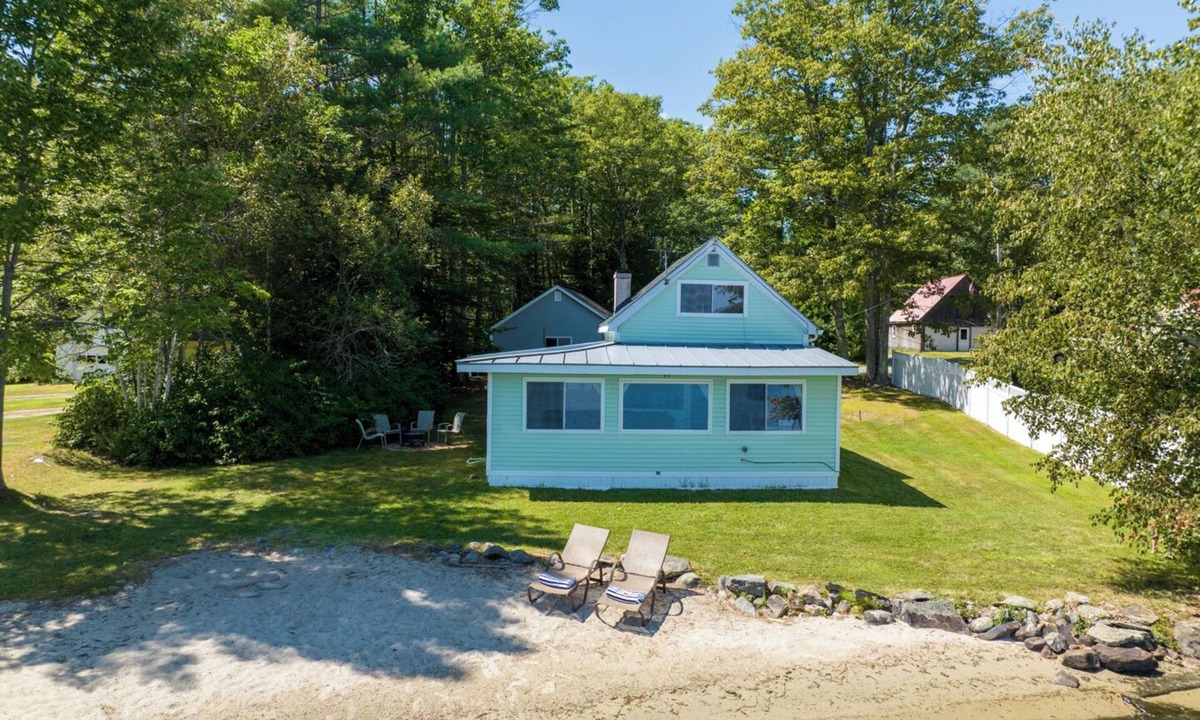 Winthrop House | Private, sandy beach on Lake Cobbosseecontee!