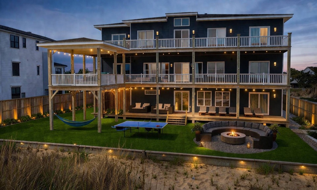 Sandbridge House | Silver Sands, Oceanfront Sandbridge 10BR- Pool · Yoga · Theater · Gym -Sleeps 30