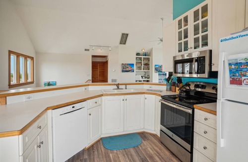 Carolina Dunes House | 360 degree views of ocean and sound. Private Salt Water Heated pool with cabana, hot tub, gameroom!