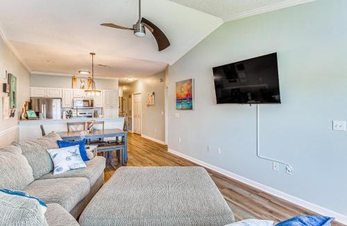 Carolina Yacht Landing House | Balcony + Pool Access: Serene Little River Retreat