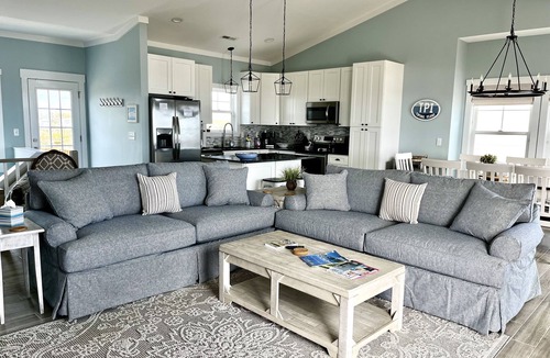 Sneads Ferry House | Beach Front!, New 4 Bedroom, 3 Bathroom Home with Vista Beach Views & ICW Views