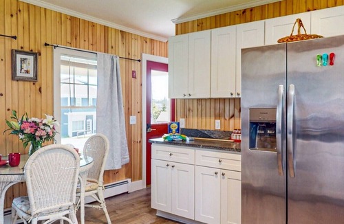Corea House | Coastal charm & harbor views just steps from Sand Cove Beach