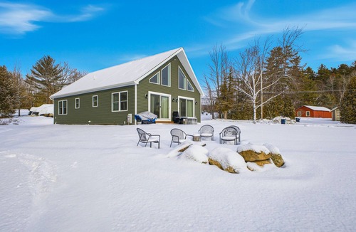 Schroon Lake House | Dog-friendly house w/shared sandy beach, lake views, bbq, patio, firepit, a/c