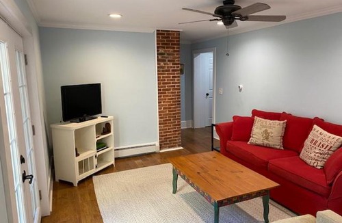 Kennebunk House | Duplex Farmhouse Rental Walk to Downtown