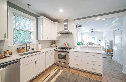 Charlotte House | Elizabeth Bungalow, Fenced Yard, Fireplaces, Grill