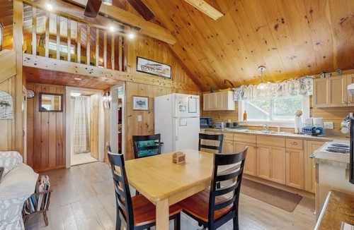 Greenville Cabin | Lakefront, cabin-inspired home with firepit, grill, & screened porch, Wifi