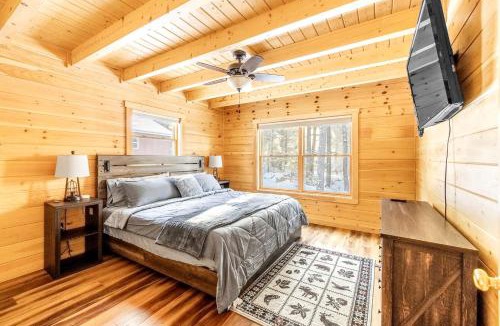 Bowerbank House | Lakefront Retreat with Stone Fireplace & Game Room in Bowerbank, Maine