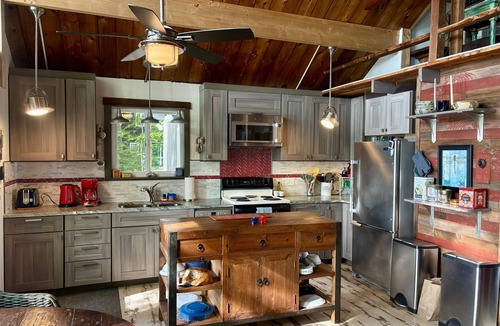 Naples House | Lakeside cottage, pretty view of Trickey Pond. #gladview#trickeypond