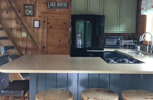 Gray Cottage | Little Sebago Lake, Gray, Maine Lakefront water surrounds you.