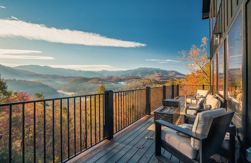 Sevierville Cabin | Luxury Indoor Pool Cabin with Hot Tub, Views & Arcade