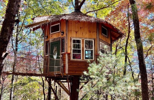 Copperhill Cabin | Magical Treehouse ~ Mountain Views ~ Dog Friendly