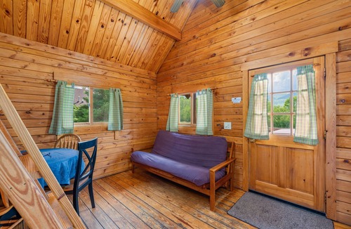 Rileyville Cabin | Mountain Views, River Frontage & HotTub + Country!