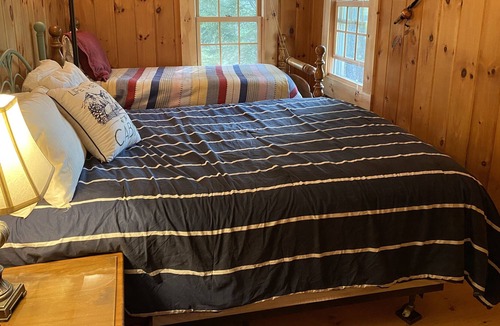 Stockton Springs Cabin | Ocean front Early 20th Century Knotty pine Cabin on scenic Penobscot Bay