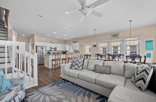 North Topsail Beach Villa | Oceanfront Family Retreat/Pool, Hot Tub, Elevator, Well stocked kitchen