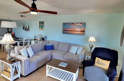 North Carolina Coast Condo | Oceanfront + Pool, Pet-friendly, 1st Floor, Next to Pier Tiki Bar and restaurant