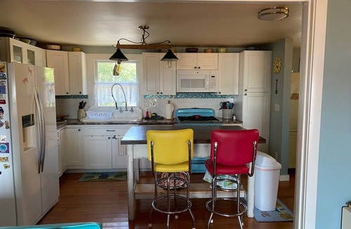 Lamoine Beach House | Oceanfront property with spectacular views of Acadia Park and cruise ships.