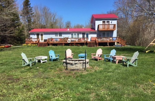 Lamoine Beach House | Oceanfront property with spectacular views of Acadia Park and cruise ships.