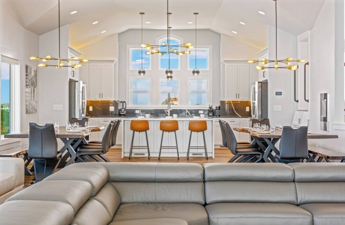 Avon House | Premier Soundfront w/Pool, Hot Tub, Elevator, EV Charger, Theater & Game Rooms