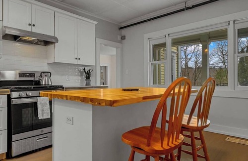 Bar Mills House | Relax at this updated Victorian farmhouse near the Saco River in Southern Maine. Featuring 3 bedrooms, a game room, river access nearby, outdoor space, and easy access to beaches, hiking, golf, and downtown attractions. Your Dog stays FREE!