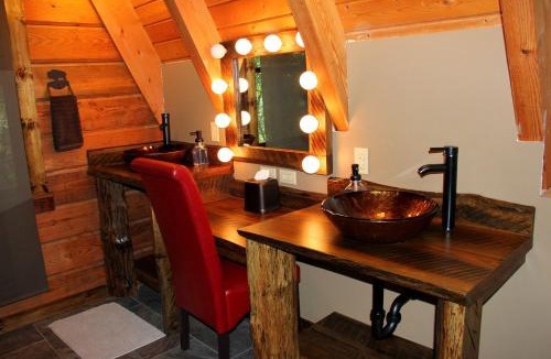 Clyde House | Rustic-Modern Log Cabin Getaway: Family-Friendly, Quiet Ranch, Wildlife at Your Door in Clyde, North Carolina