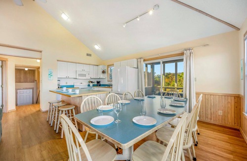Frisco House | Spacious Oceanview Home in Frisco with Hot Tub, Screened Porch. Beach Nearby!