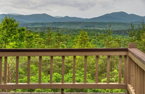 Morganton Cabin | Top of Mountain Views, Pet Friendly, Fenced Yard