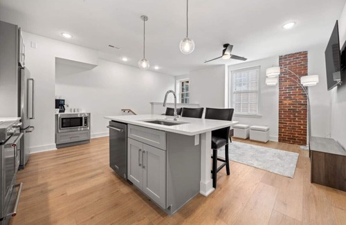Wesley Heights Condo | Unique 2-BR Stay—Walk to BofA Stadium—City Views!