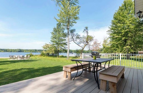 Kendall House | Vast Open Floor Home with Fire Pit on the Lake