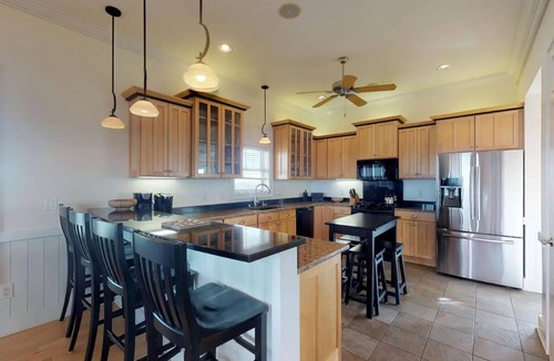 Hatteras House | Waterfront Home with boat dock & private pool, sleeps 12, OBX Hatteras Village