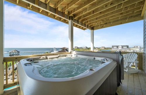 Hatteras House | Waterfront Luxury, Private Pier, Gazebo, Resort Amenities & Panoramic Water Views