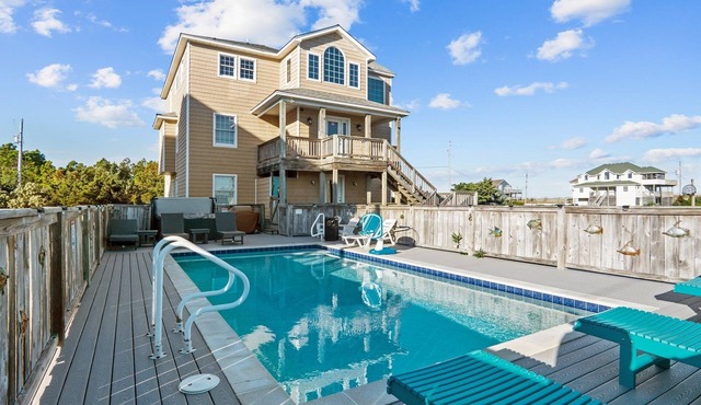 7150-Fintastic Waves, Semi-Oceanfront OBX | Pool, Hot Tub & Views