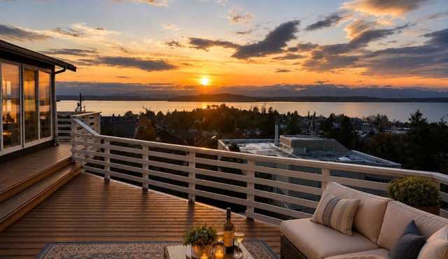 Alki Sunset Views+Hot Tub/World Cup Stay