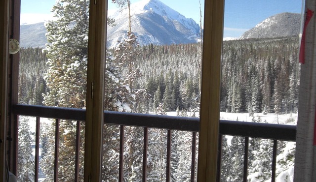 Best views in Rockies-2BR 2 b w fireplace-pool-h.tub. Summer hi temps 70-80s