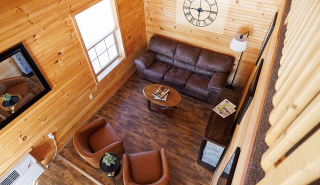 Cozy Log Cabin Loft White Mountains Escape