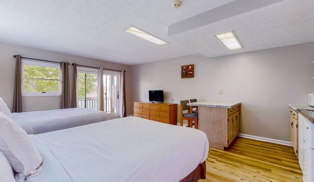 Dog-friendly, 1st-floor studio with gym & game room - walk to Douglas Lake