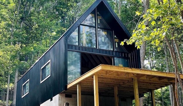 Gorgeous A-Frame Cabin Nestled in the Trees near Lost River, West Virginia in Mathias