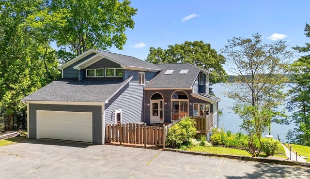 High View- Serene waterfront home w/a dock, large deck & amazing views!