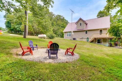 Modern Eckerty Home w/Deck on Patoka Lake! in Taswell