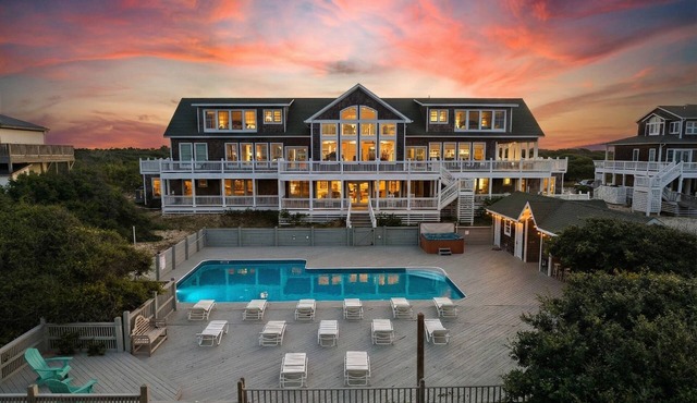 Oceanfront Estate | Sleeps 40 | Weddings & Retreats | 18BR | OBX
