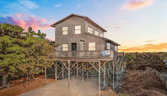 Oceanfront Views in Avon. Home with Boardwalk to Beach, Grill, and More!