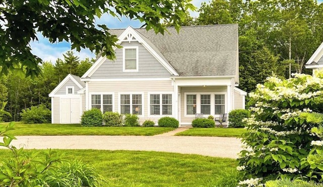Polished home near the Kennebunks with pool, gym & game room
