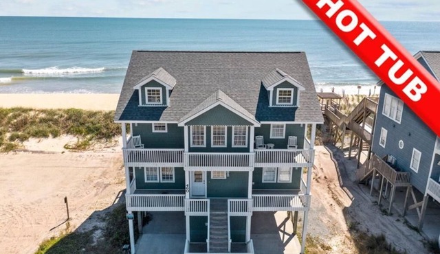 Salty Dawgs - 5BR, 5.5BA Oceanfront House on North Topsail Beach, NC