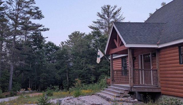 Secluded 3BR Bethel Escape Private Land Large Deck & Fire Pit