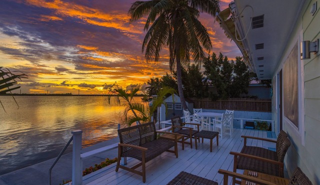 Sunset Harmony, your oceanfront Key West Home on Saddlebunch Key
